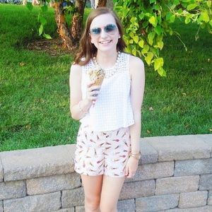 Lilly Pulitzer for Target white eyelet crop top